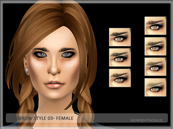 Eyebrow Style 03 By Serpentrogue At Tsr Sims 4 Updates