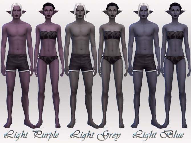 Dark Elf Skintones By Notegain At Mod The Sims Sims Updates