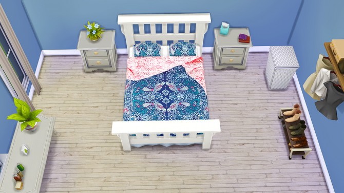 Mission Bed Urban Outfitters Recolors at Seventhecho image 10117 Sims ...