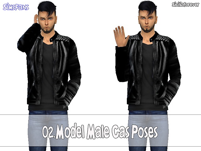 Model Male Cas Poses 02 By Siciliaforever At Sims Fans Sims 4 Updates