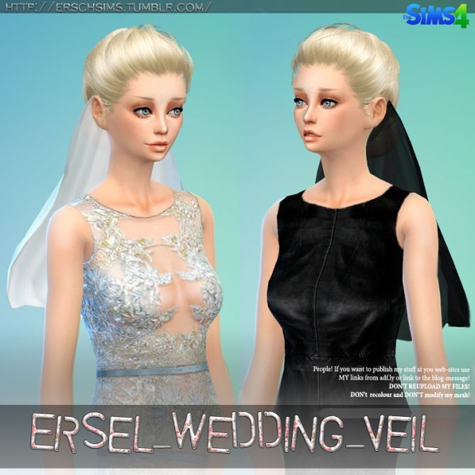 Wedding Veil by Ersel at ErSch Sims » Sims 4 Updates