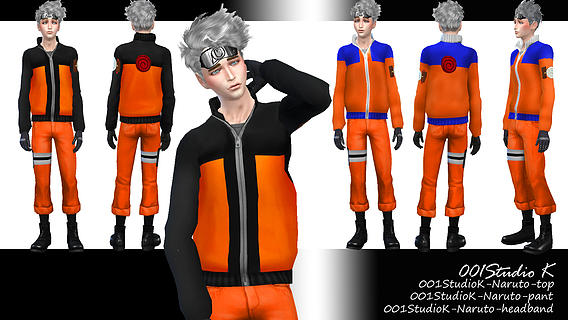 Naruto Uzumaki Outfit At Studio K Creation Sims 4 Updates
