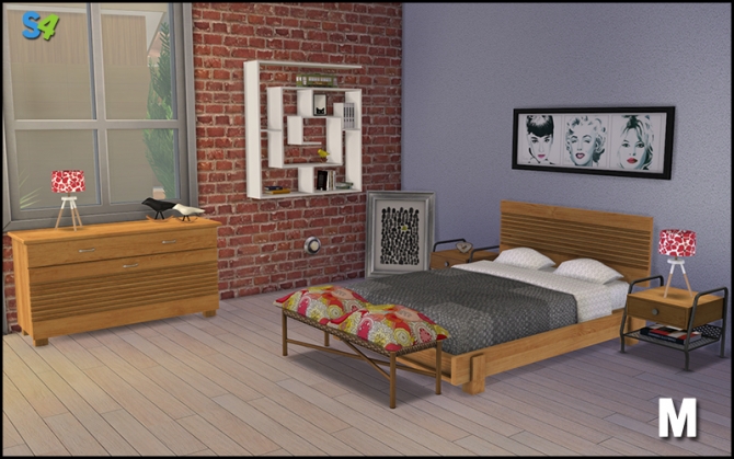 Boston Bedroom Set At Mango Sims Sims 4 Updates