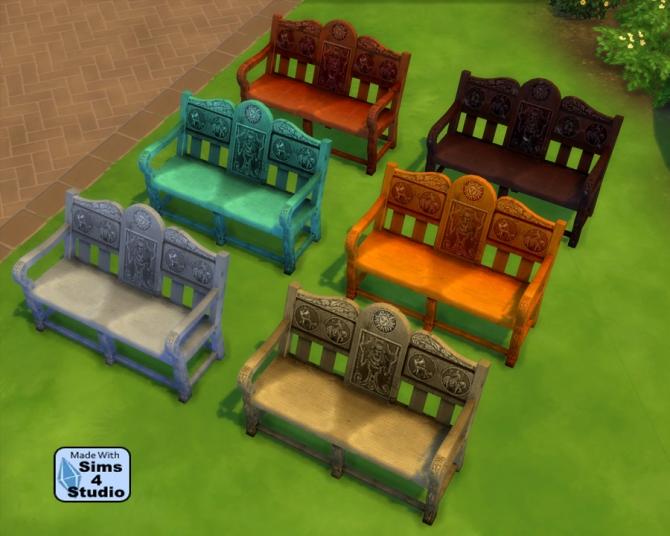 Medieval Loveseat Conversion By Esmeralda At Mod The Sims Sims 4