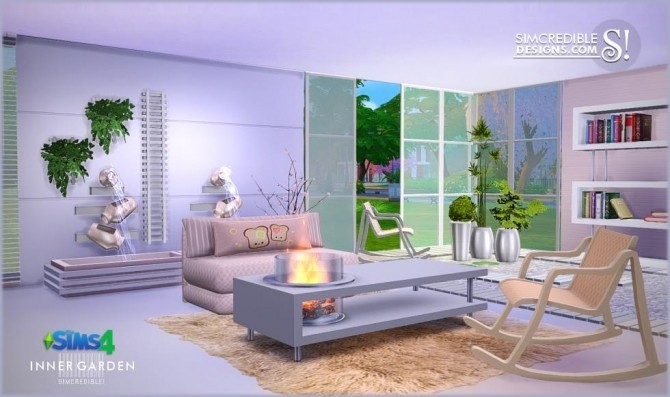 Inner garden outdoor set at SIMcredible! Designs 4 » Sims 4 Updates