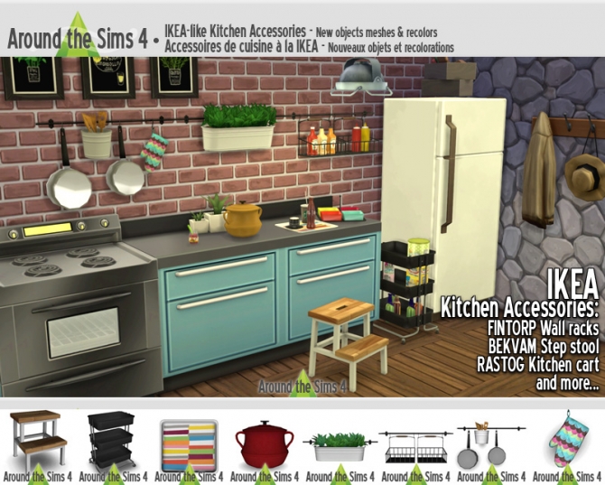 Ikea Like Kitchen Accessories At Around The Sims 4 Sims 4 Updates