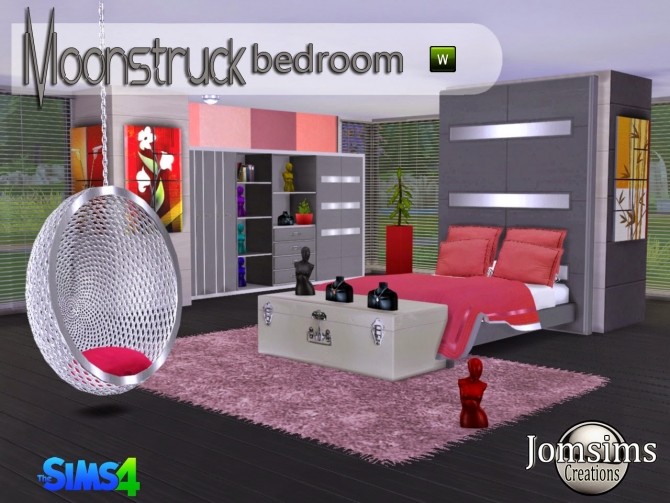 moonstruck bedroom at jomsims creations » sims 4 updates