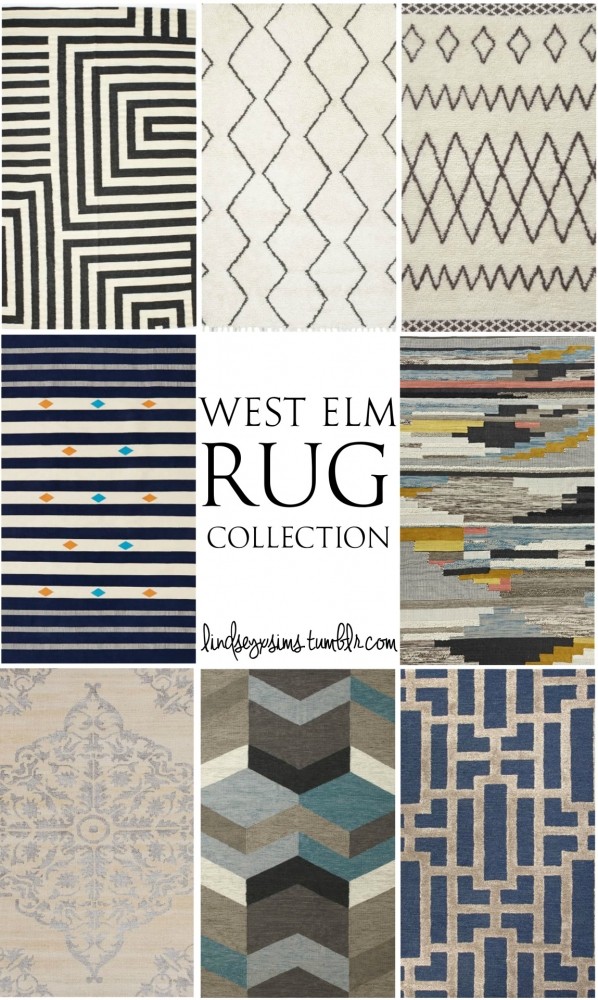 West Elm rugs collection at LindseyxSims » Sims 4 Updates