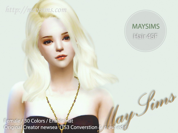 Maysims 43 Hair Retexture At May Sims Sims 4 Updates Vrogue
