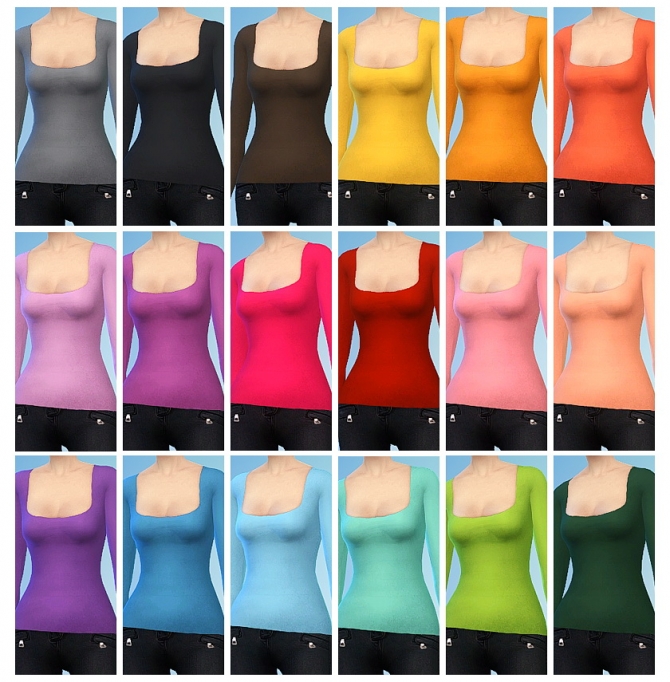 Soft Curves Top Set Redo At Chisami Sims 4 Updates