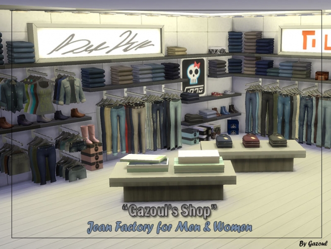 Jeans shop at Gazoul » Sims 4 Updates