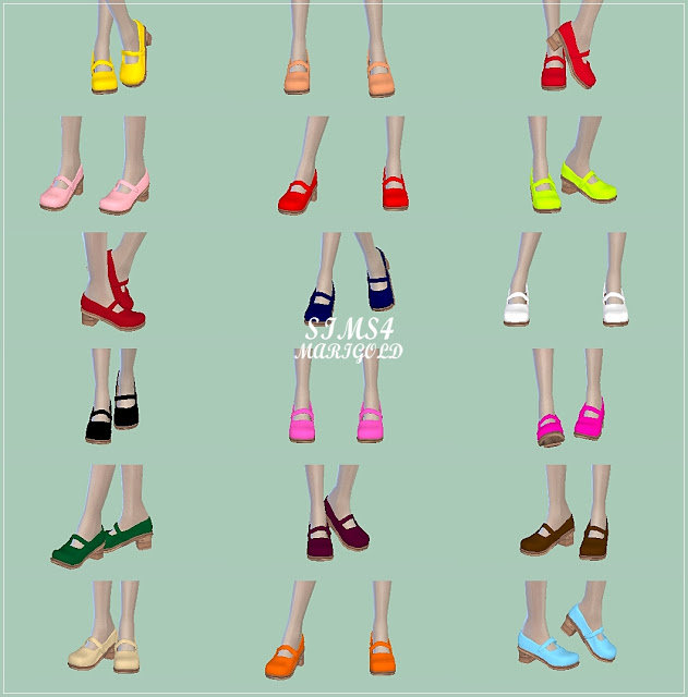 Mary Jane Shoes At Marigold Sims 4 Updates