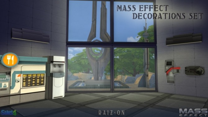 Mass Effect Deco Set At Raiz On Sims 4 Updates