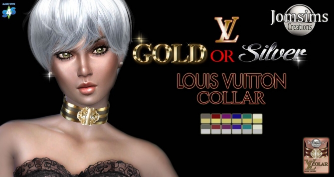Gols or silver collar at Jomsims Creations » Sims 4 Updates