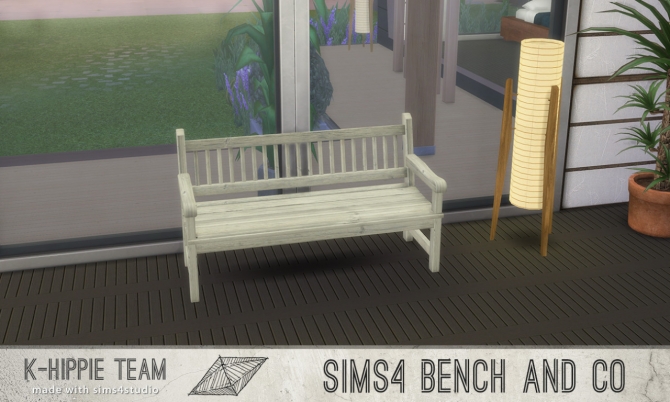 7 Benches Old Wood Serie volume 1 at K-hippie » Sims 4 Updates