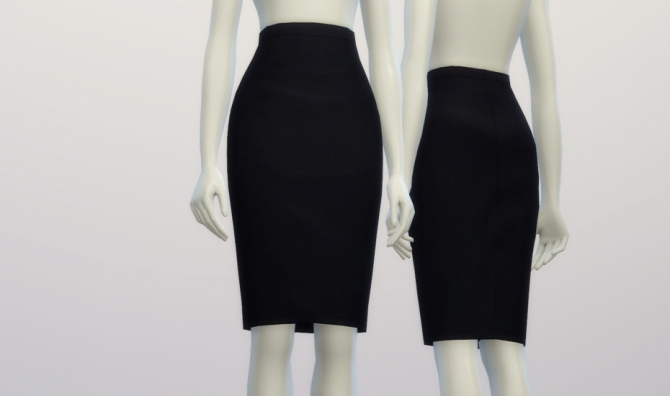 Basic pencil skirt at Rusty Nail » Sims 4 Updates