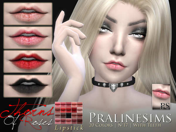 Thorns Of Roses Matte Lipstick Duo By Pralinesims At Tsr Sims 4 Updates