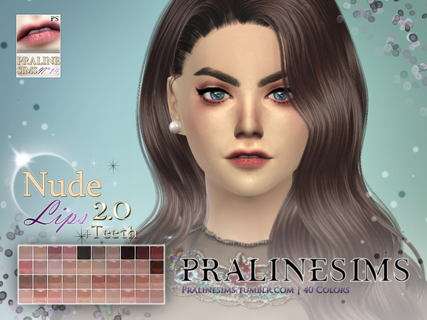 Lips 20 Duo Teeth By Pralinesims At Tsr Sims 4 Updates Images And