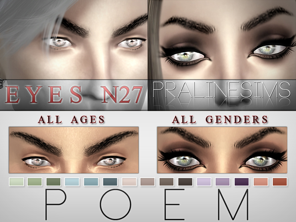 Poem Eyes N27 by Pralinesims at TSR image 48 Sims 4 Updates