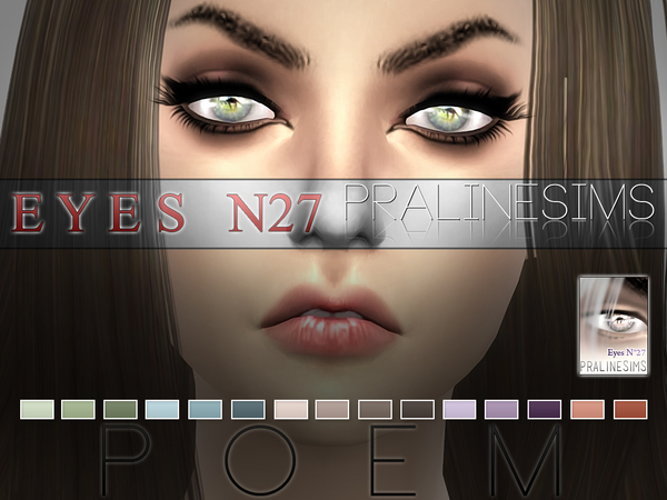 Poem Eyes N27 by Pralinesims at TSR image 50 Sims 4 Updates
