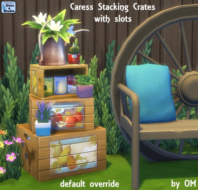 Caress stacking crates with slots at Sims 4 Studio » Sims 4 Updates