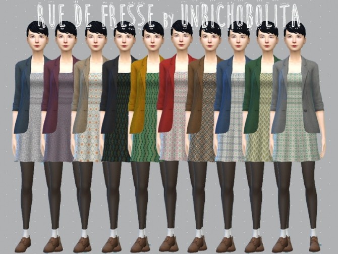 Sims 4 Rue De La Mode Rue de Fresse dress at Un bichobolita » Sims 4 Updates
