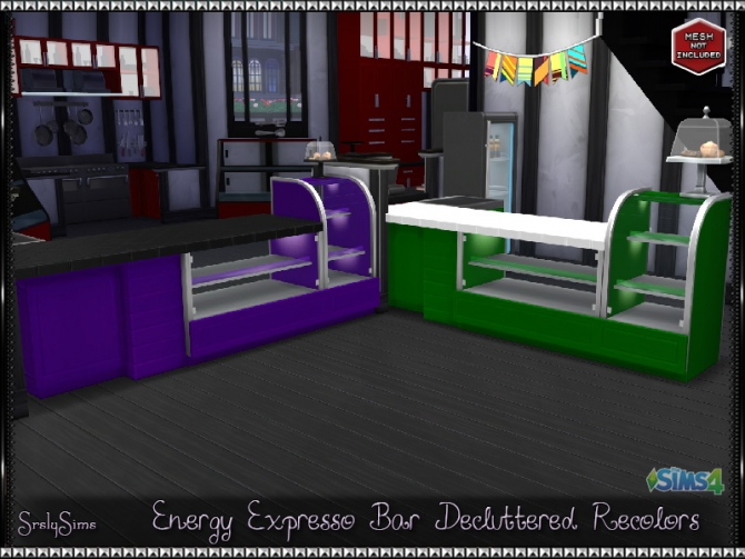 Energy Espresso Bar Decluttered Recolors At Srslysims