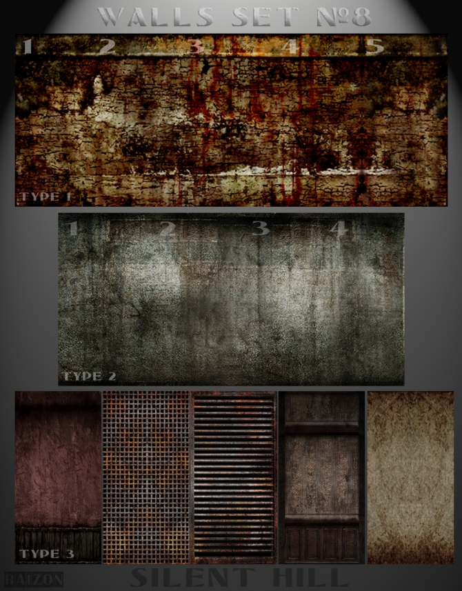 Silent Hill walls at Raizon » Sims 4 Updates