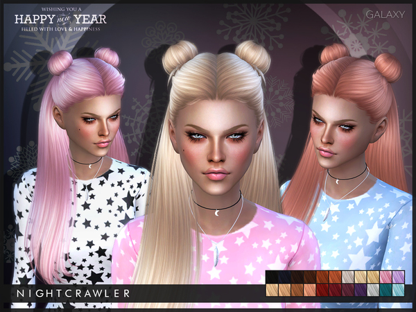 Galaxy Hair By Nightcrawler At Tsr Sims 4 Updates