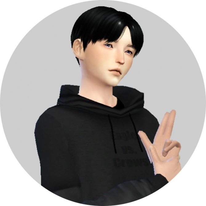 Ryuffys Central Parting Hair Recolors At Agatho Sims Sims 4 Updates