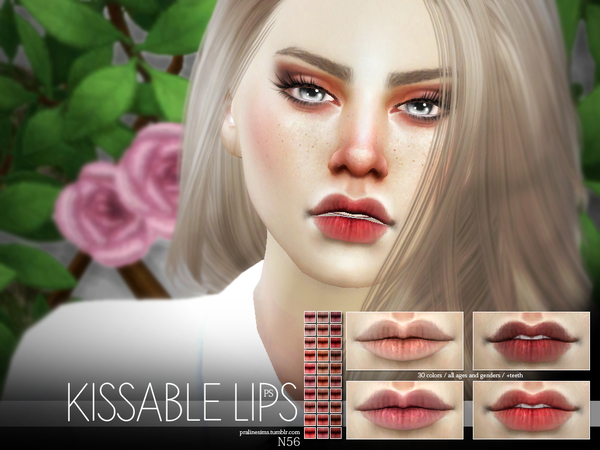 Kissable Lips N56 By Pralinesims At Tsr Sims 4 Updates