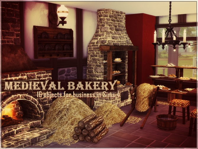 Medieval Bakery by Kiolometro at Sims Studio » Sims 4 Updates