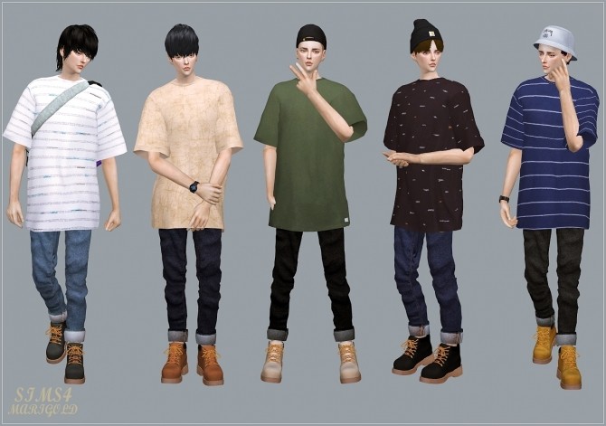 Male Roll Up Jeans At Marigold Sims 4 Updates