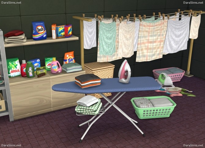 Laundry Decor Set at Dara Sims image 2491 670x483 Sims 4 Updates
