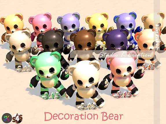 S4s Special Bear Set At Studio K Creation Sims 4 Updates