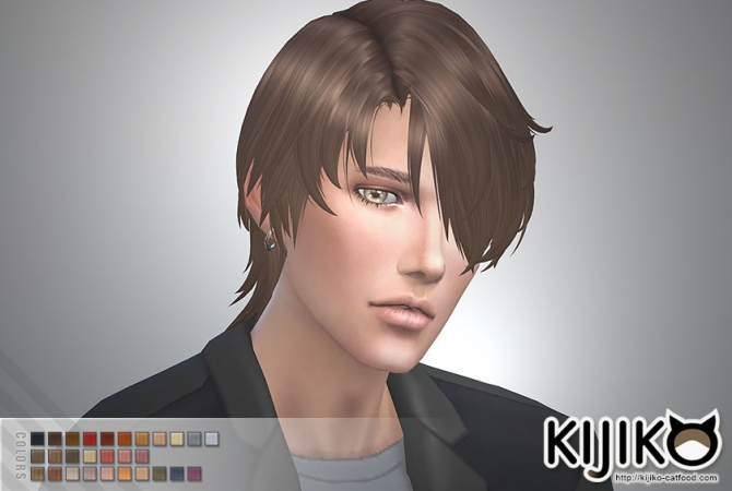 Gloomy Bangs hair for male at Kijiko » Sims 4 Updates