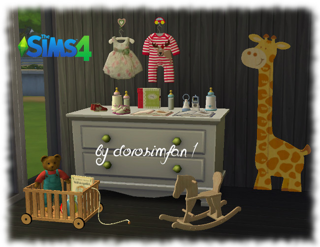 Sims 4 Baby Clutter Nursery Clutter By Dreamteamsims Sims 4 Ccs
