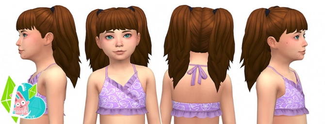 Peppy Pigtails at SimLaughLove » Sims 4 Updates