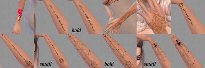 Few Random Tattoos For Left Hand At Jfc Sims Sims 4 Updates