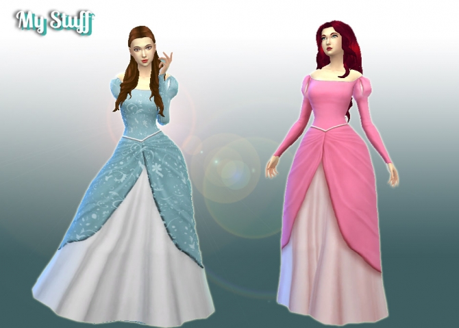 Ariel Dress at My Stuff » Sims 4 Updates