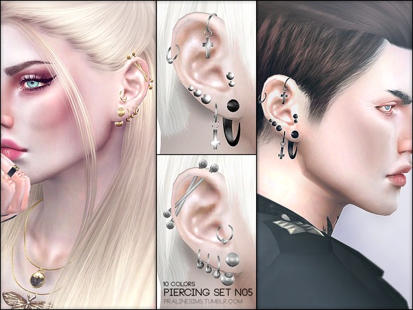 Sims 4 facial piercings