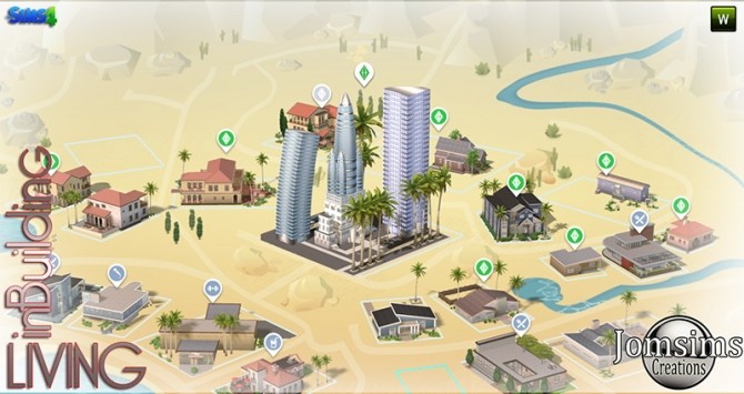 Semi decorative building at Jomsims Creations » Sims 4 Updates