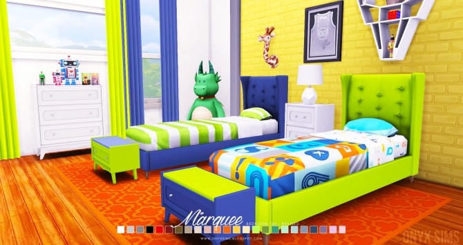 Marquee Bedroom Set Revised At Onyx Sims Sims 4 Updates