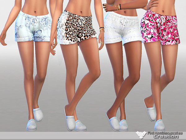 Pyjama Shorts Pack Waiting For Spring By Pinkzombiecupcakes At Tsr