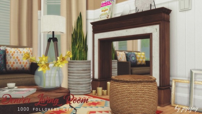 Denver Living Room At Pyszny Design Sims 4 Updates
