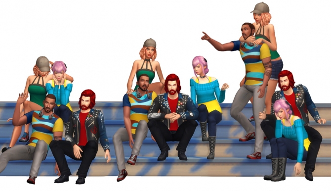 Group Poses #02 at Rinvalee » Sims 4 Updates