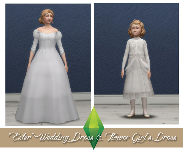 Girls Rococo Dress at Historical Sims Life » Sims 4 Updates