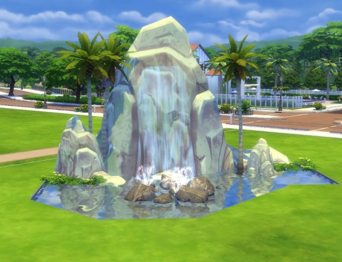 Pinnacle Rock And Waterfall By Snowhaze At Mod The Sims Sims 4 Updates