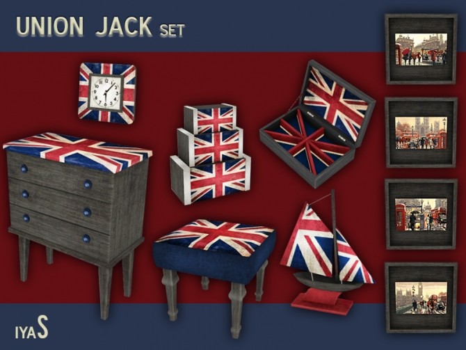 Union Jack Set At Soloriya Sims 4 Updates