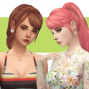 Sims Hairs Nessa Sims Newsea Parody Hairstyle Retextured Sims My Xxx Hot Girl